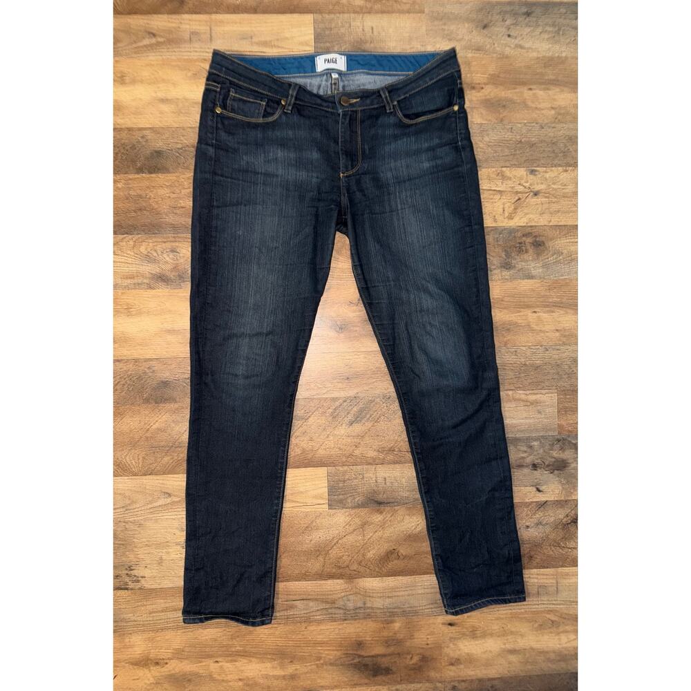 Paige women’s skyline skinny blue jeans - Picture 12 of 16